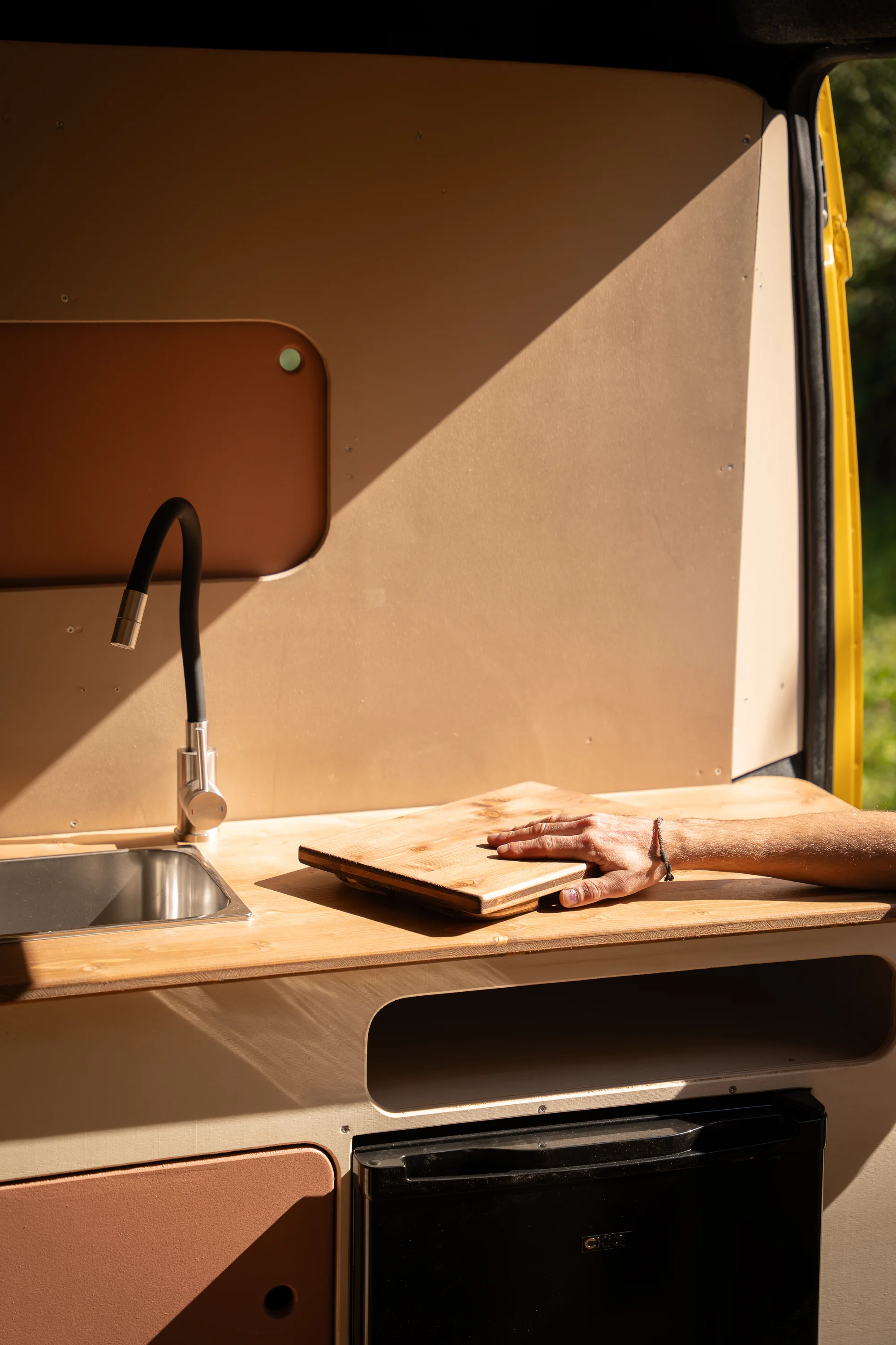 Vue extérieure du van